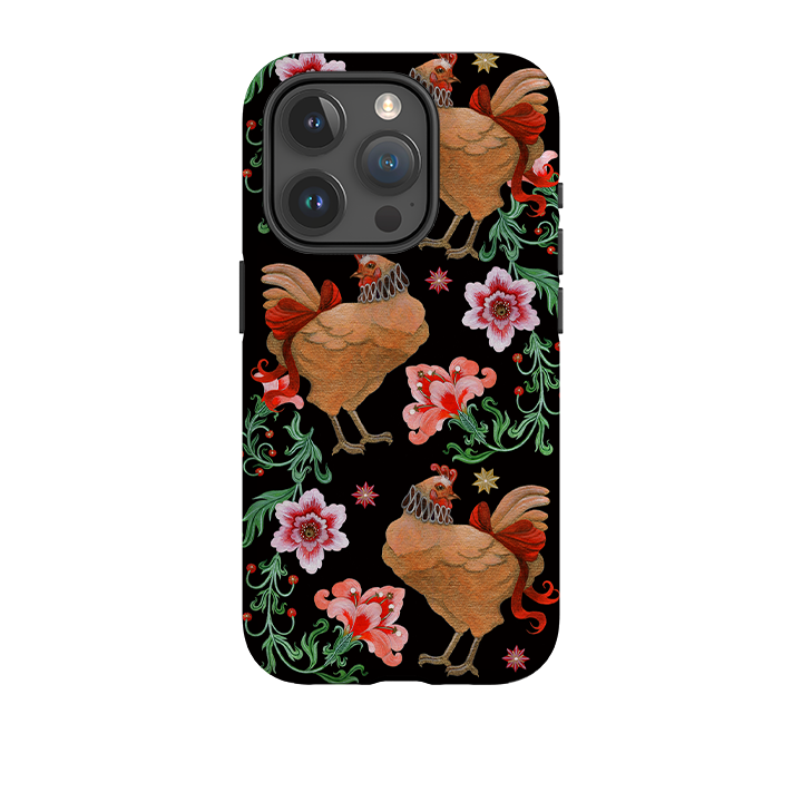 iPhone Tough  Case - Three French Hens By Maria Matos