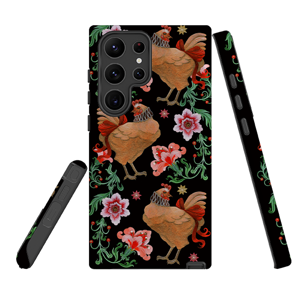 Samsung Tough  Case - Three French Hens By Maria Matos