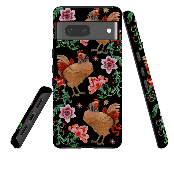 Google Tough  Case - Three French Hens By Maria Matos