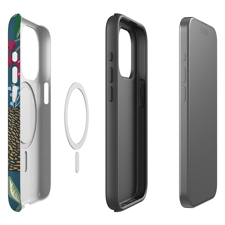iPhone MagSafe Tough Case -  Three French Hens By Kate Heiss