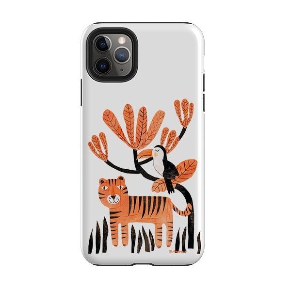 iPhone Tough Case - Tiger And Toucan By Tracey English