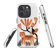 iPhone MagSafe Tough Case - Tiger and Toucan By Tracey English