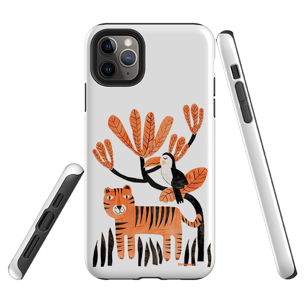 iPhone Tough Case - Tiger And Toucan By Tracey English
