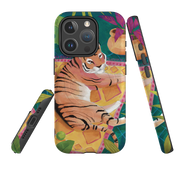 iPhone MagSafe Tough Case -  Tiger In Palms By Bex Parkin