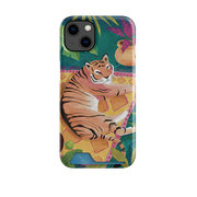 Tiger In Palms By Bex Parkin Case and Card Case
