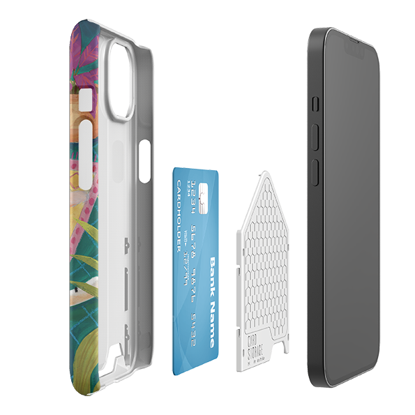 Tiger In Palms By Bex Parkin Case and Card Case