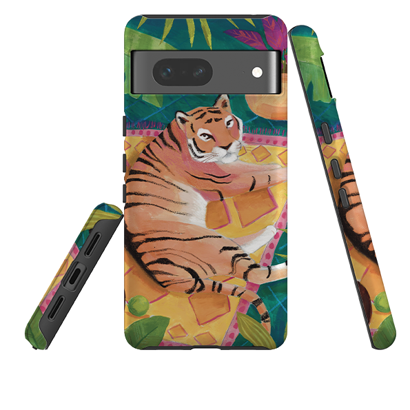 Google Tough Case -  Tiger In Palms By Bex Parkin
