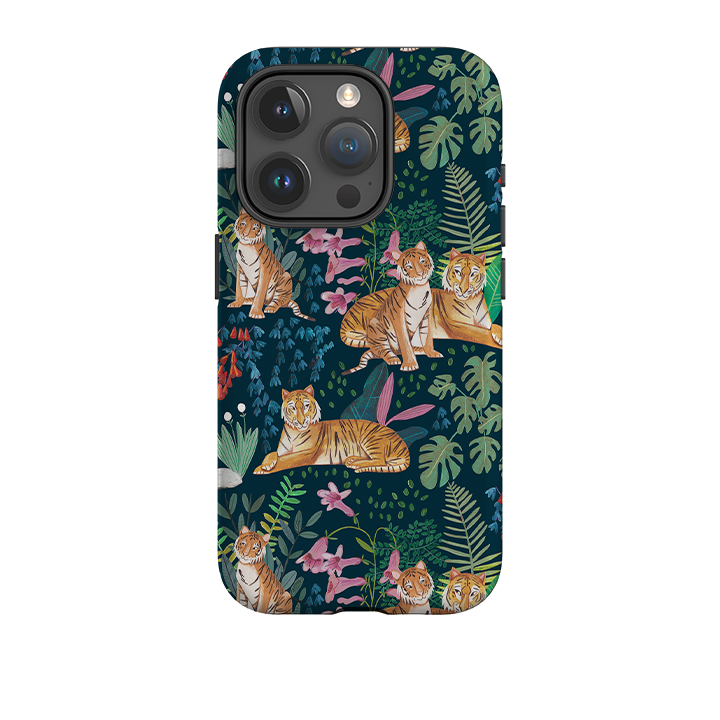 iPhone Tough Case - Tiger Pattern By Caroline Bonne Muller