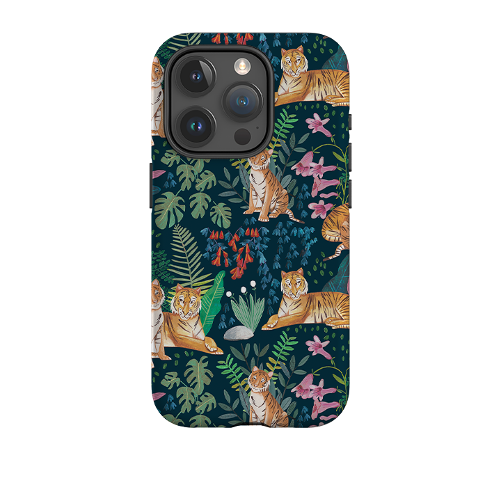 iPhone Tough Case - Tiger Pattern II By Caroline Bonne Muller