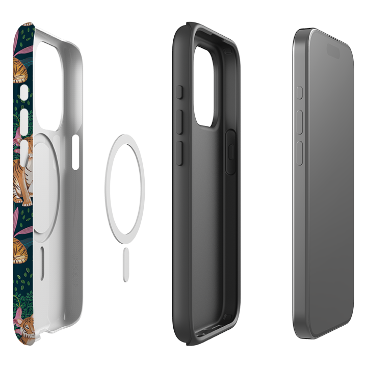 iPhone MagSafe Tough Case -  Tiger Pattern II By Caroline Bonne Muller