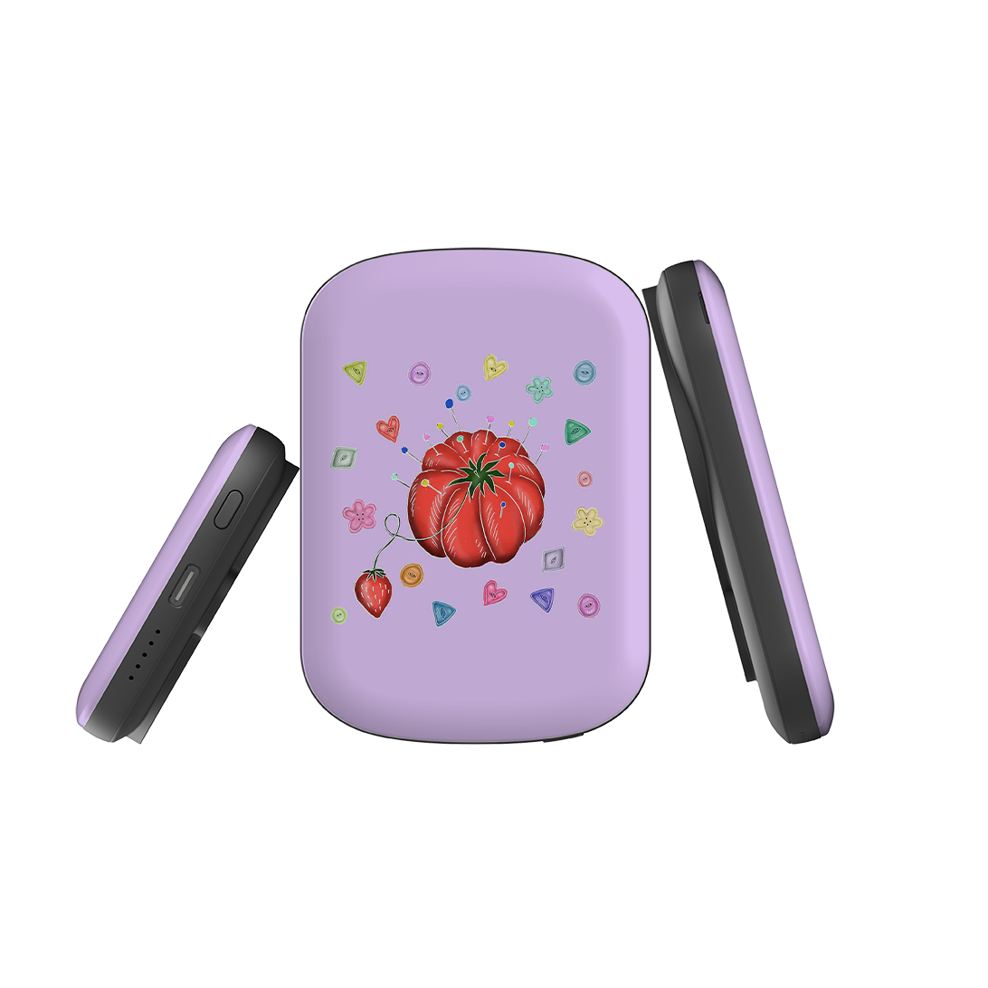 MagSafe Power Bank - Tomato Pin Cushion By Catherine Rowe