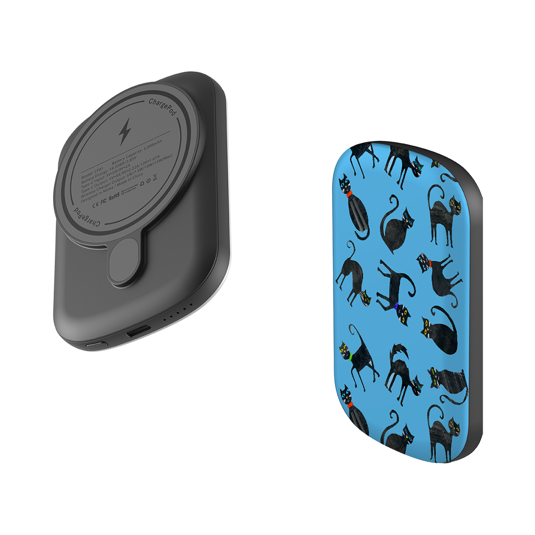 MagSafe Power Bank - Tossed Cats By Tracey English