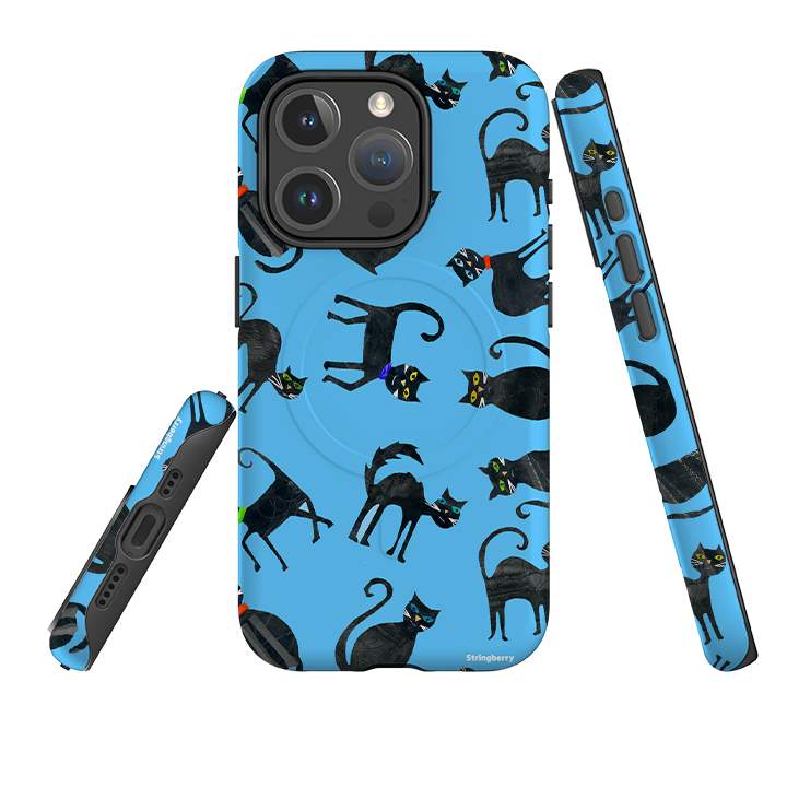 iPhone MagSafe Tough Case - Tossed Cats By Tracey English
