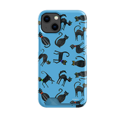 Tossed Cats Case and Card Case By Tracey English