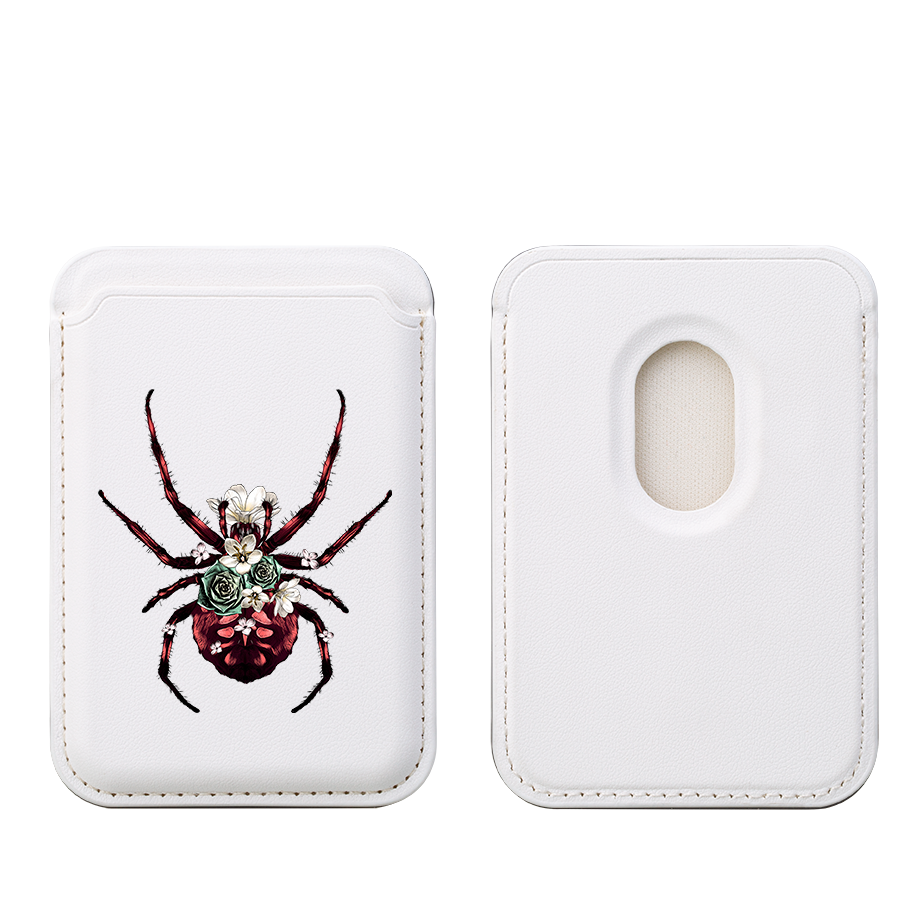 Tracy's Spider MagSafe Wallet- White