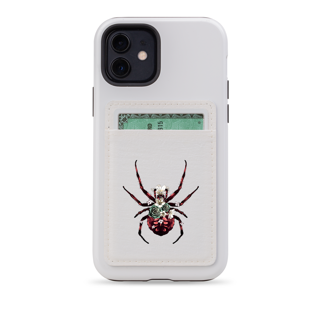 Tracy's Spider MagSafe Wallet- White