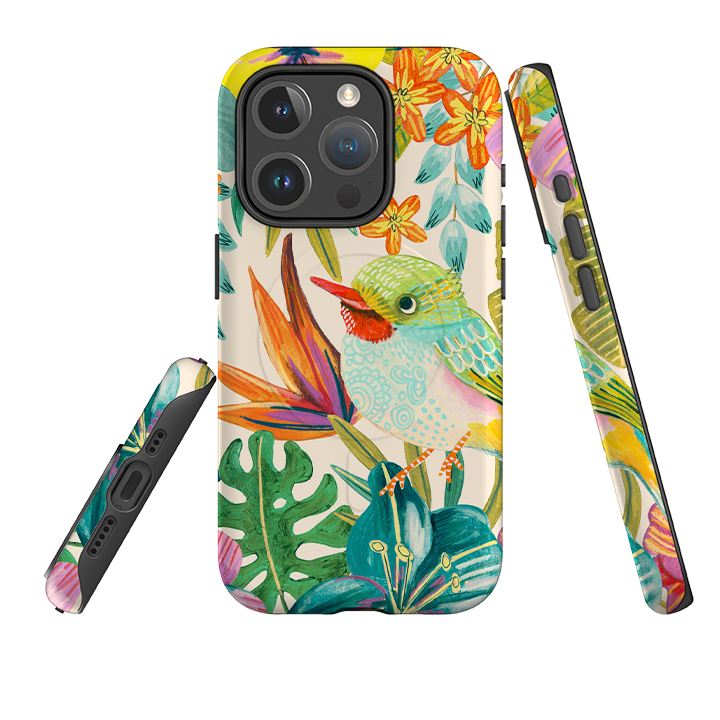 iPhone MagSafe Tough Case -  Tropical Bird II By Caroline Bonne Muller