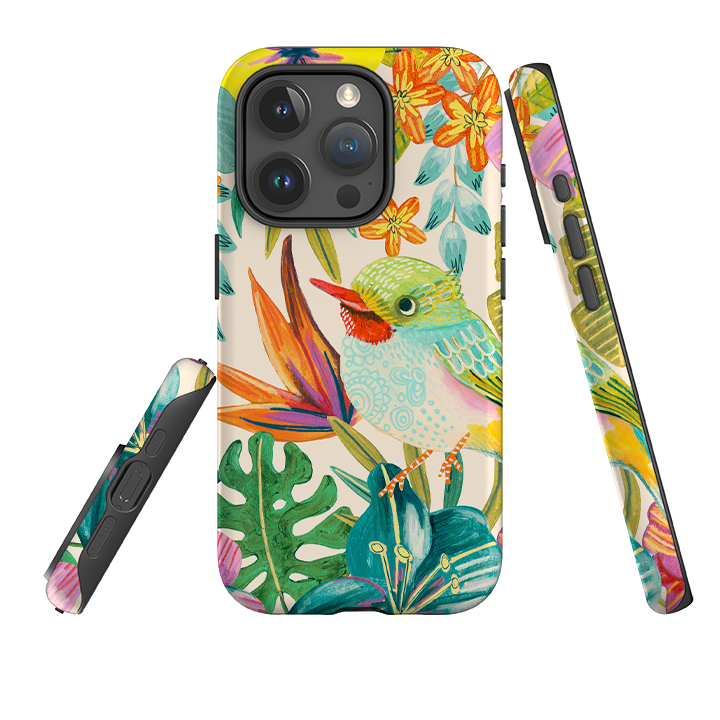 iPhone Tough Case - Tropical Bird II By Caroline Bonne Muller