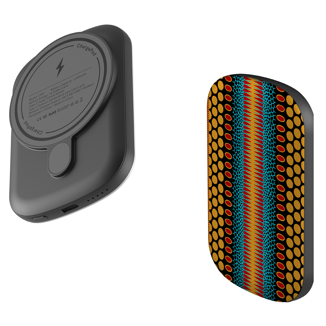 MagSafe Power Bank - Tropical Spot Vertical By Cressida Bell