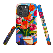 iPhone MagSafe Tough Case - Tulip Pot Floral