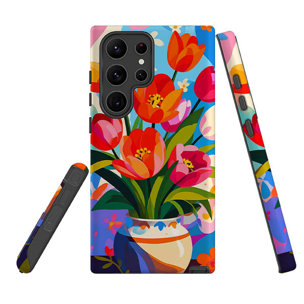 Samsung Tough Case - Tulip Pot Floral