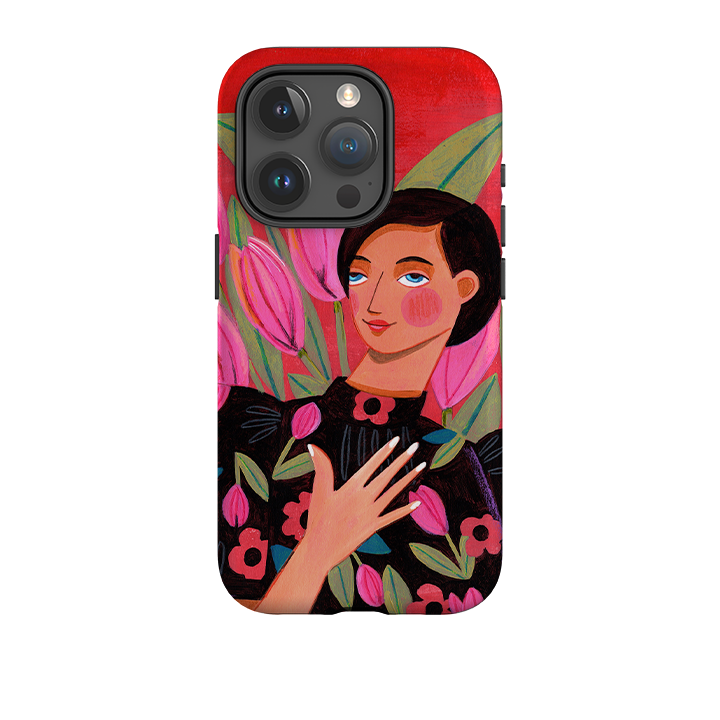 iPhone Tough Case - Tulip Woman By Caroline Bonne Muller