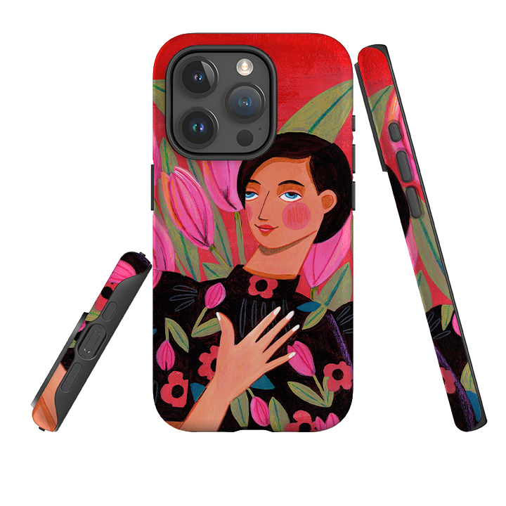 iPhone Tough Case - Tulip Woman By Caroline Bonne Muller