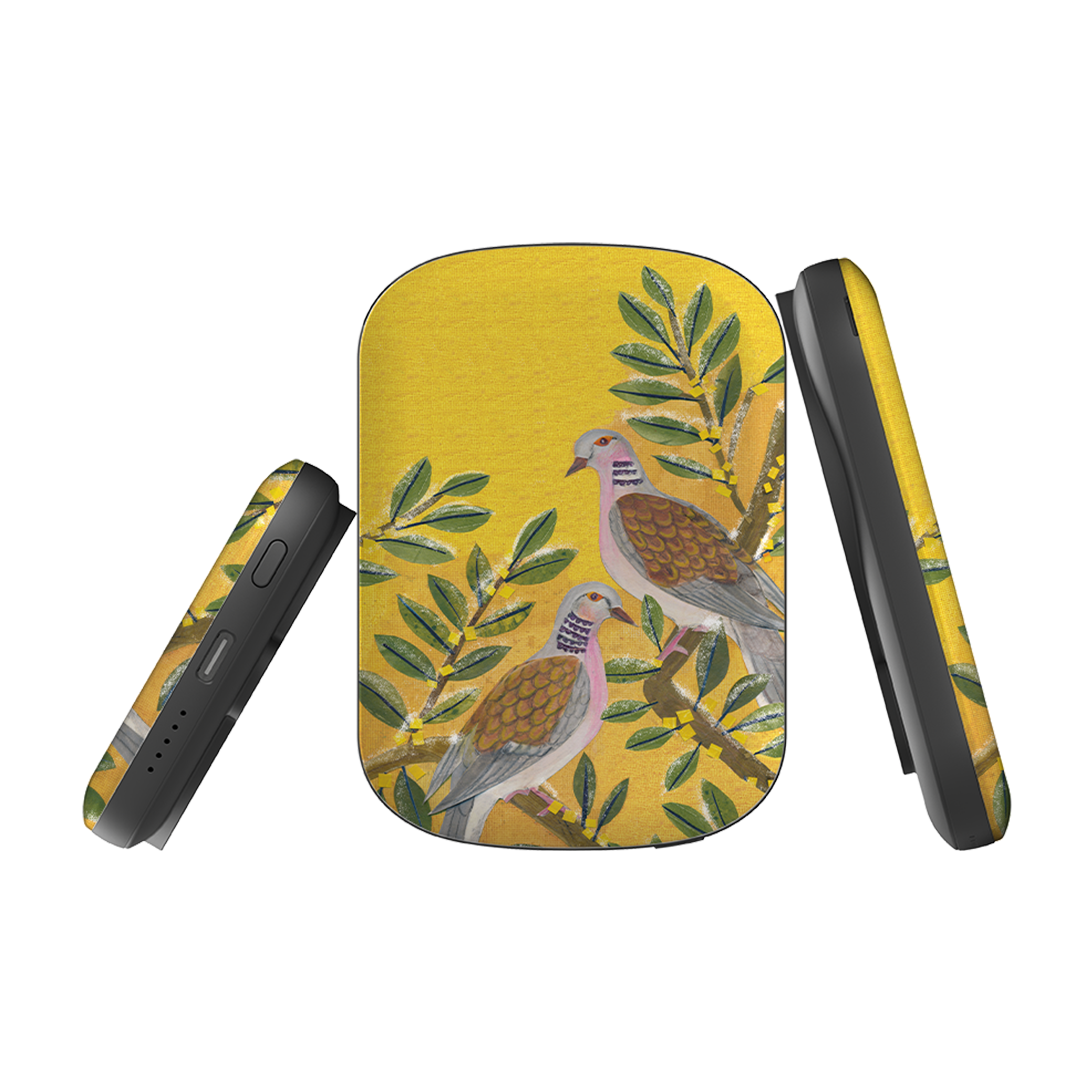 MagSafe Power Bank - Two Turtle Doves By Tracey English
