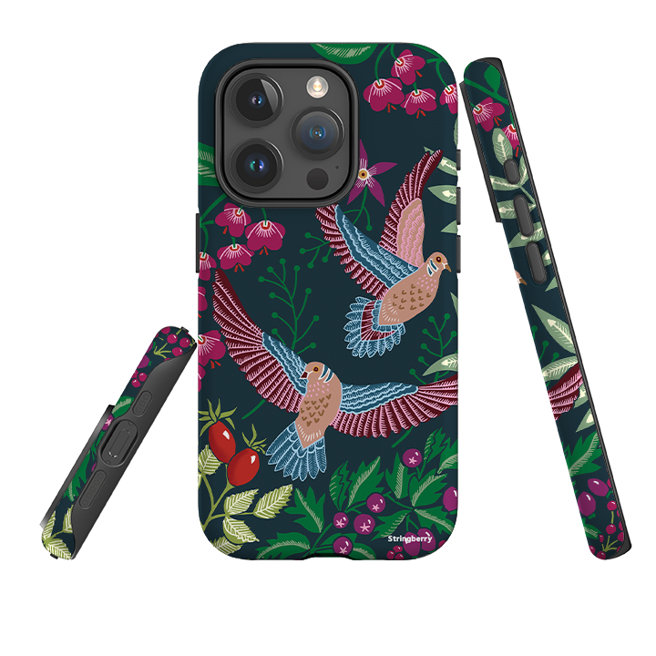 iPhone Tough Case - Two Turtle Doves By Kate Heiss