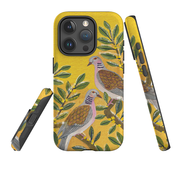 iPhone Tough Case - Two Turtle Doves By Tracey English