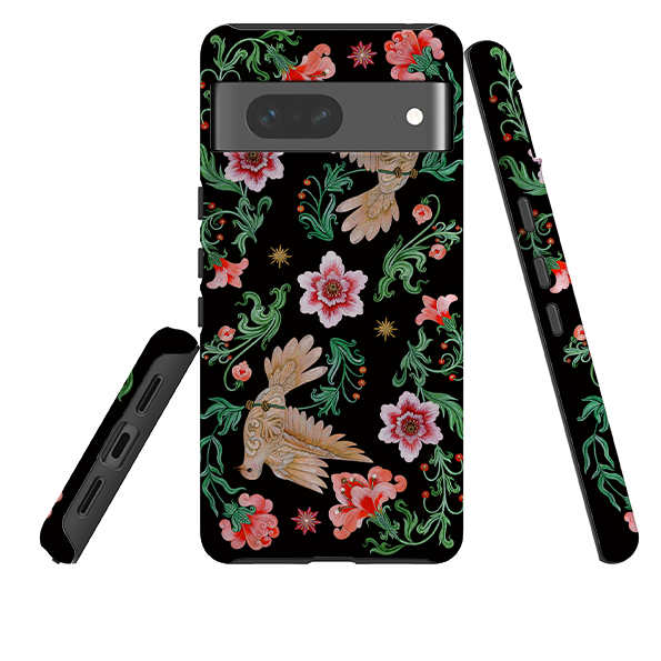 Google Tough  Case - Two Turtle Doves By Maria Matos
