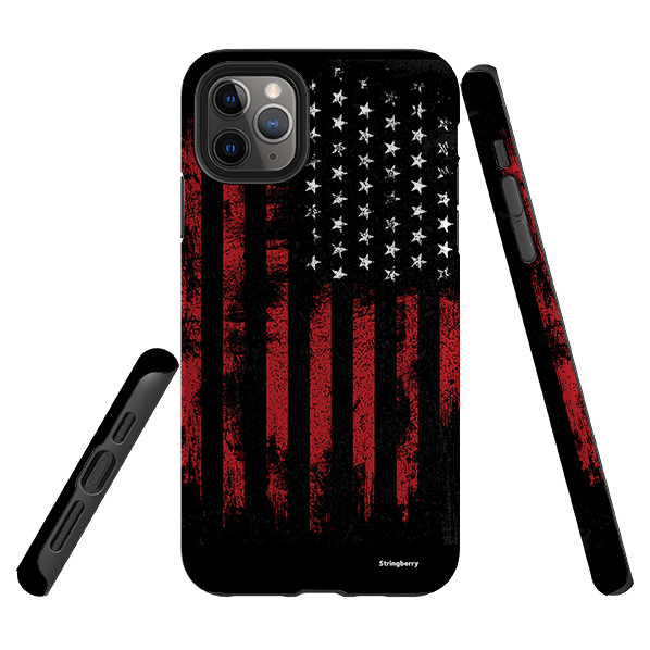 iPhone Tough Case - US Grunge Flag I