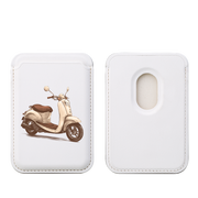 Vespa MagSafe Wallet- White