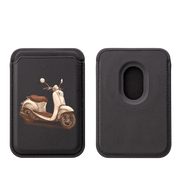 Vespa MagSafe Wallet- Black