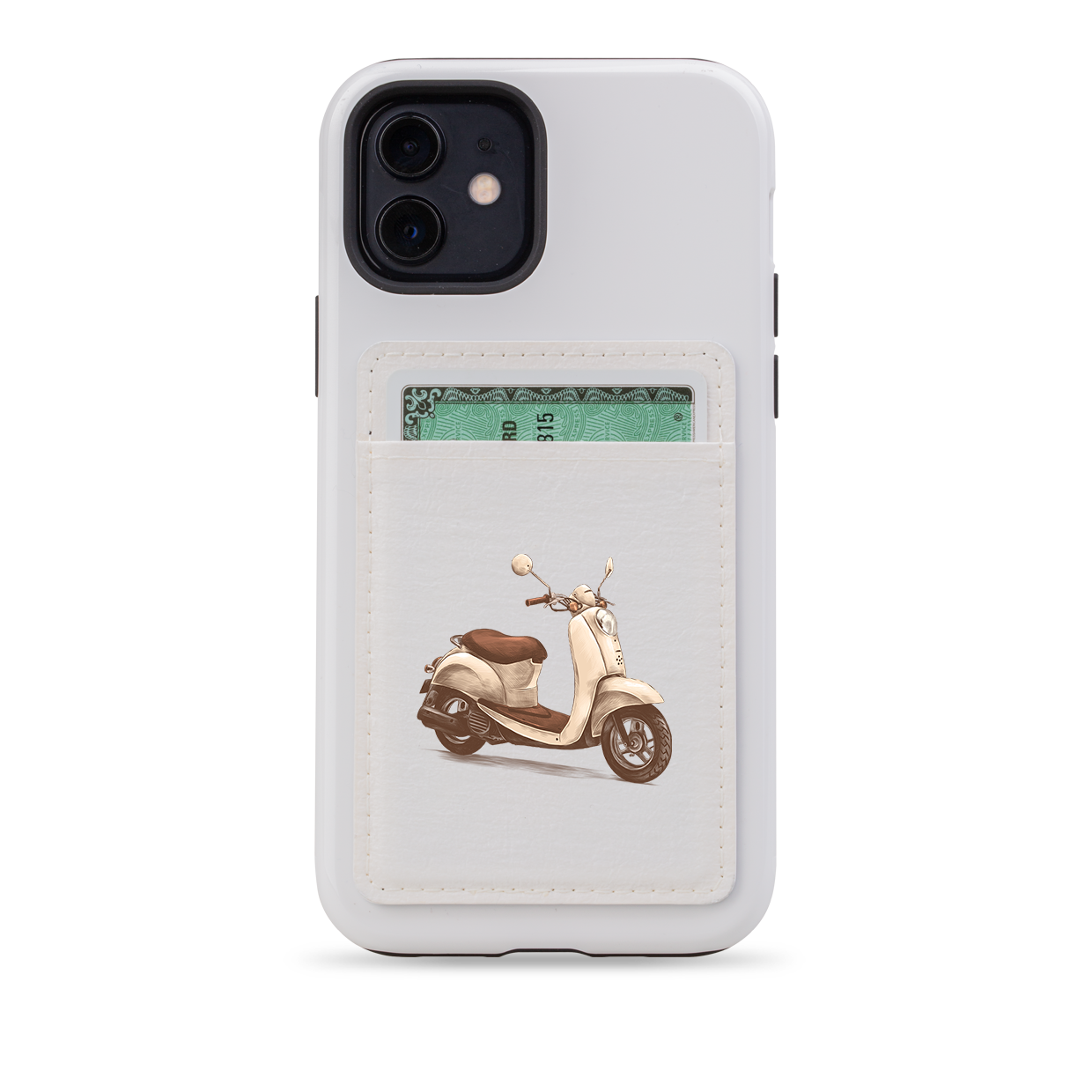 Vespa MagSafe Wallet- White