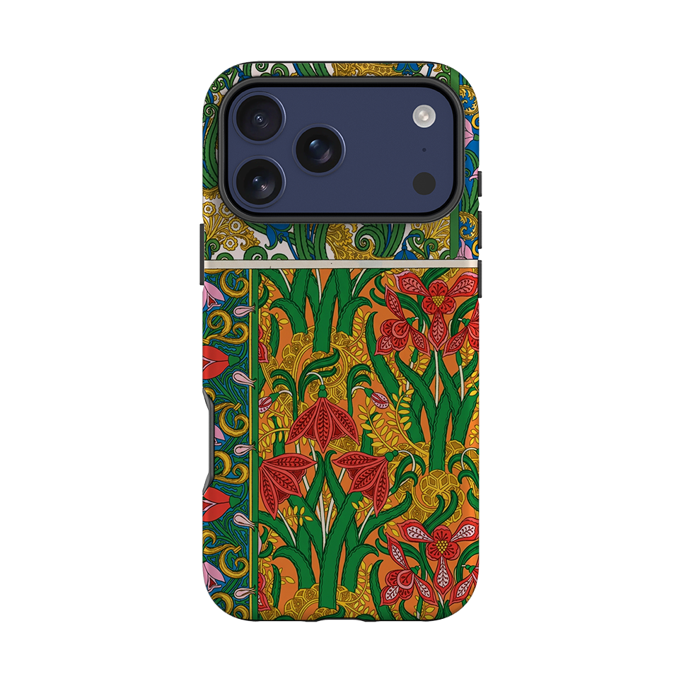 iPhone Tough Case - Vintage Art Nouveau Lily