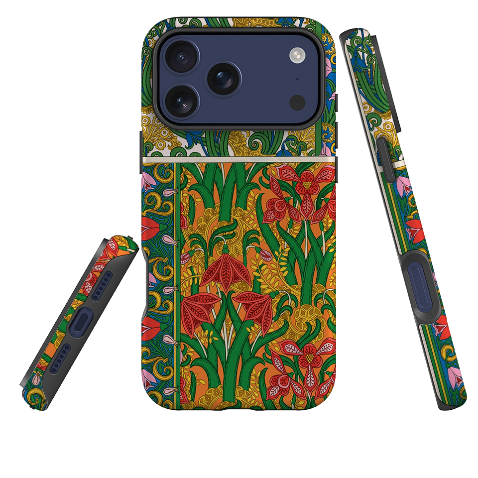 iPhone MagSafe Tough Case - Vintage Art Nouveau Lily