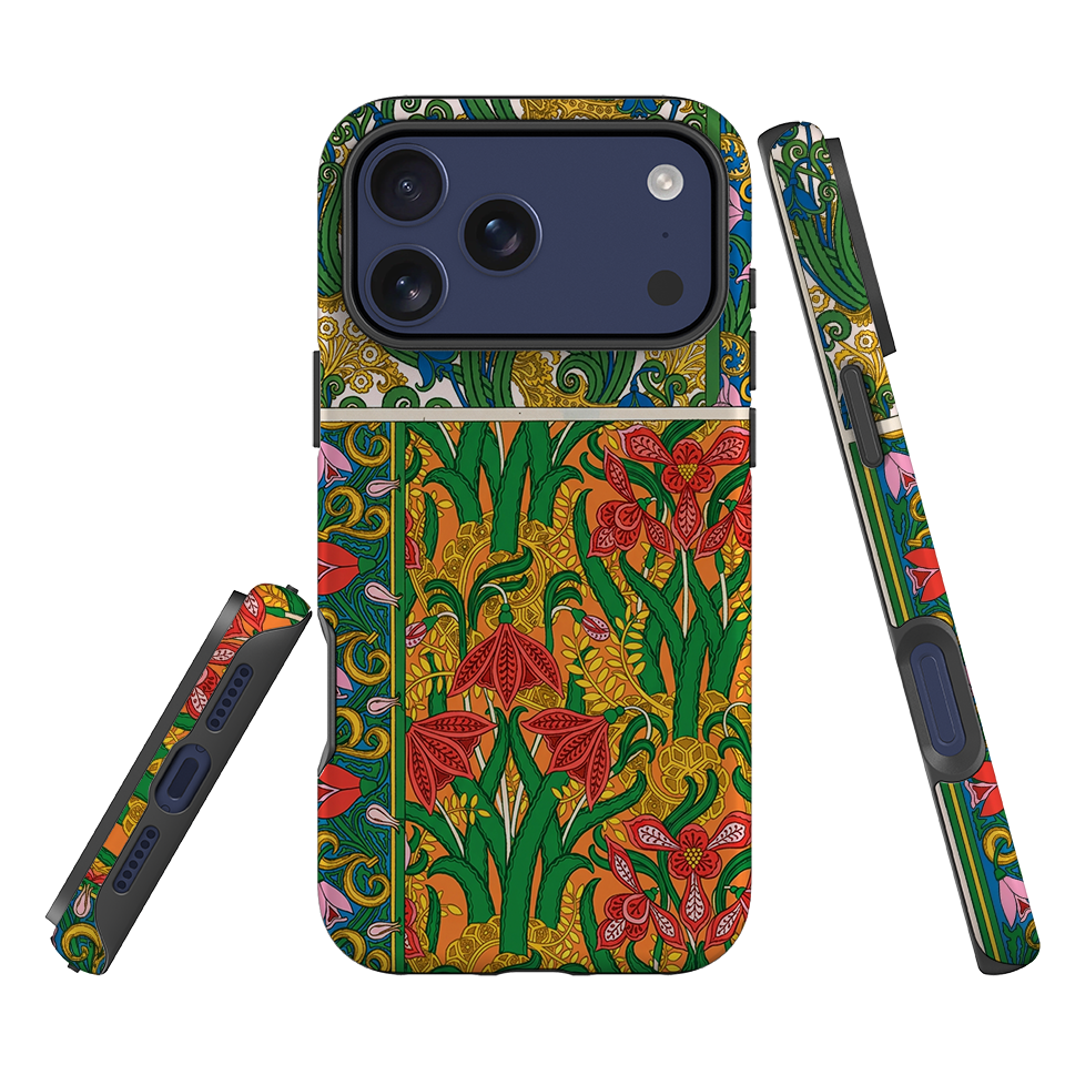 iPhone Tough Case - Vintage Art Nouveau Lily