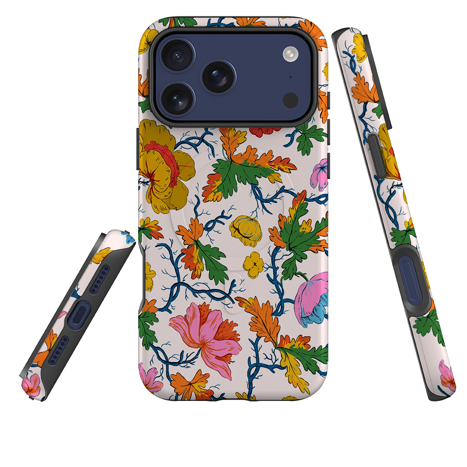 iPhone MagSafe Tough Case - Vintage Chintz Floral