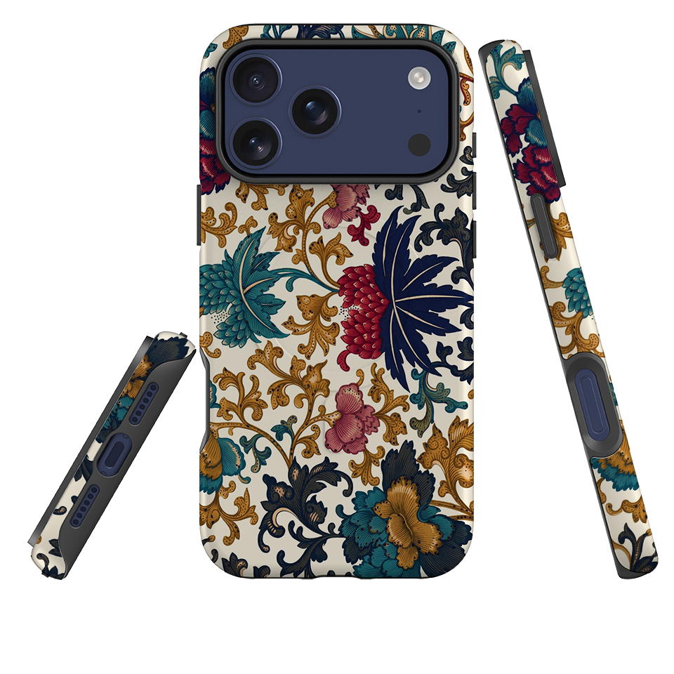 iPhone MagSafe Tough Case - Vintage Damask Floral