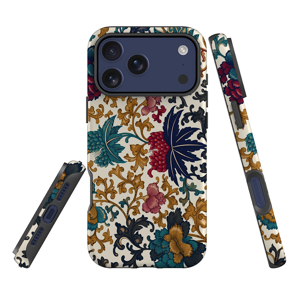iPhone Tough Case - Vintage Damask Floral