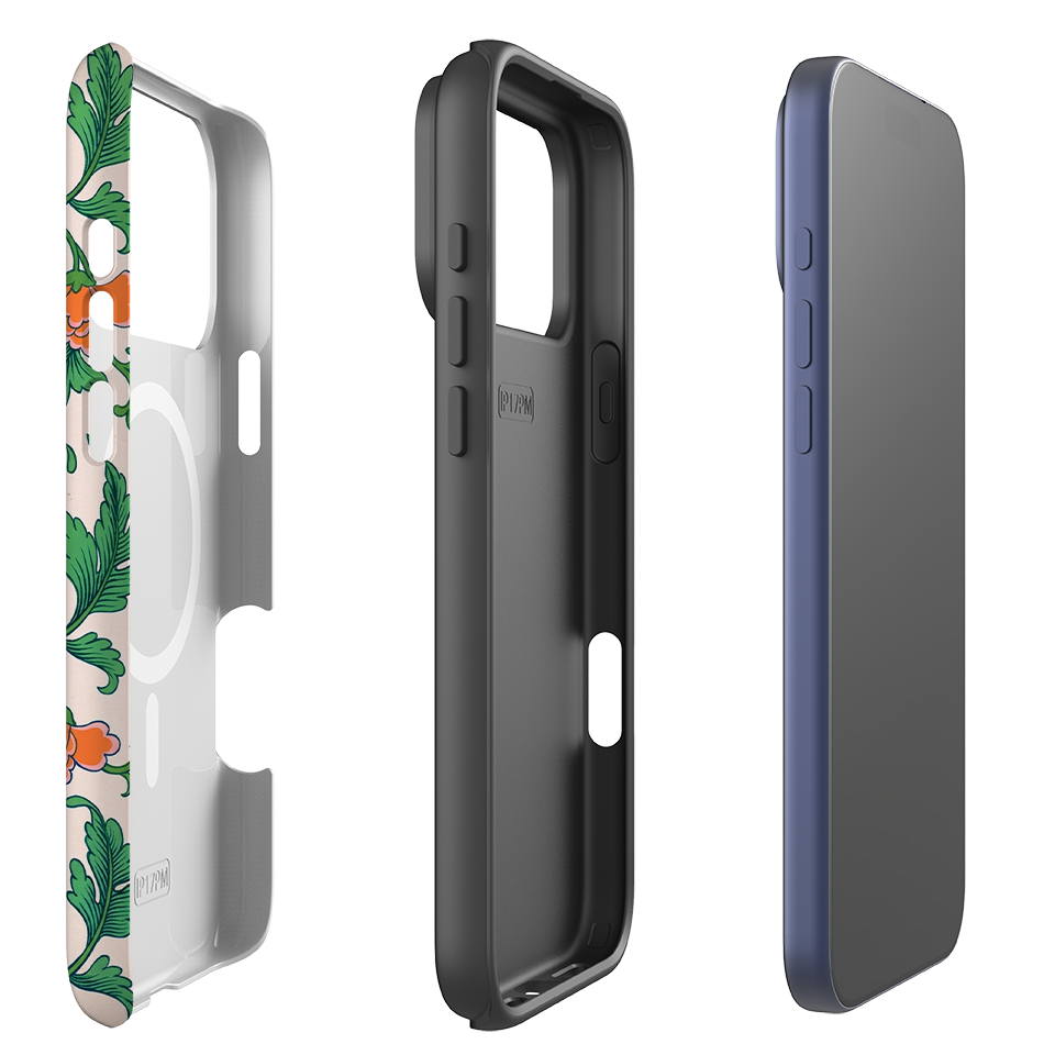 iPhone MagSafe Tough Case - Vintage Peony Floral