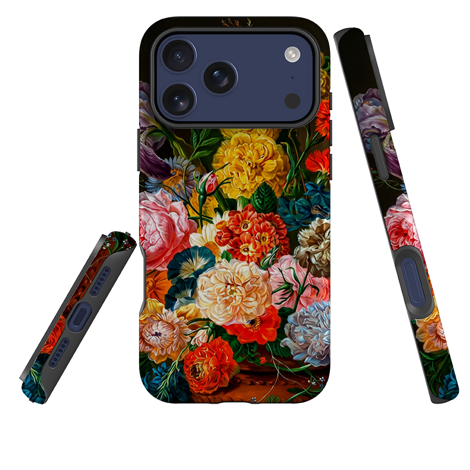 iPhone MagSafe Tough Case - Vintage Peony & Iris