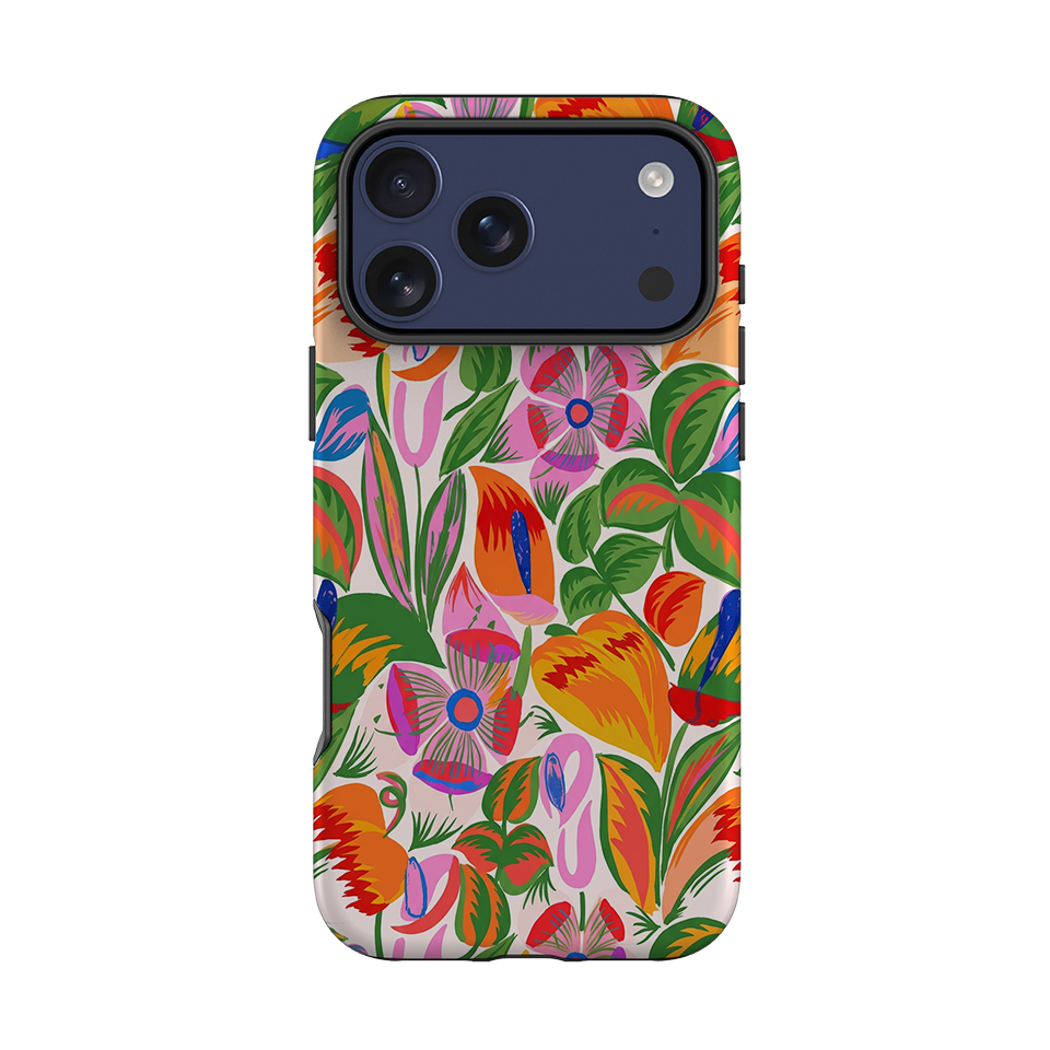 iPhone Tough Case - Vintage Tropical Floral