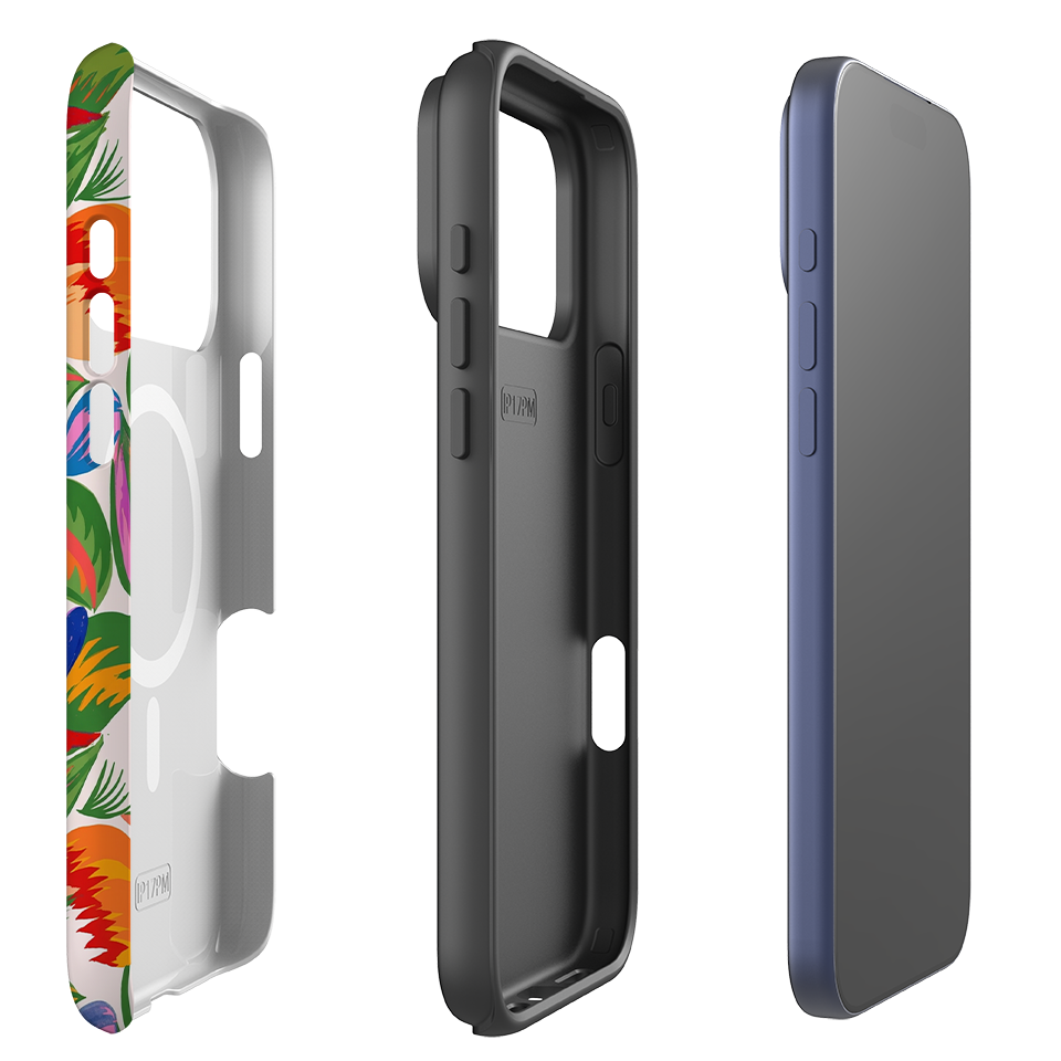 iPhone MagSafe Tough Case - Vintage Tropical Floral