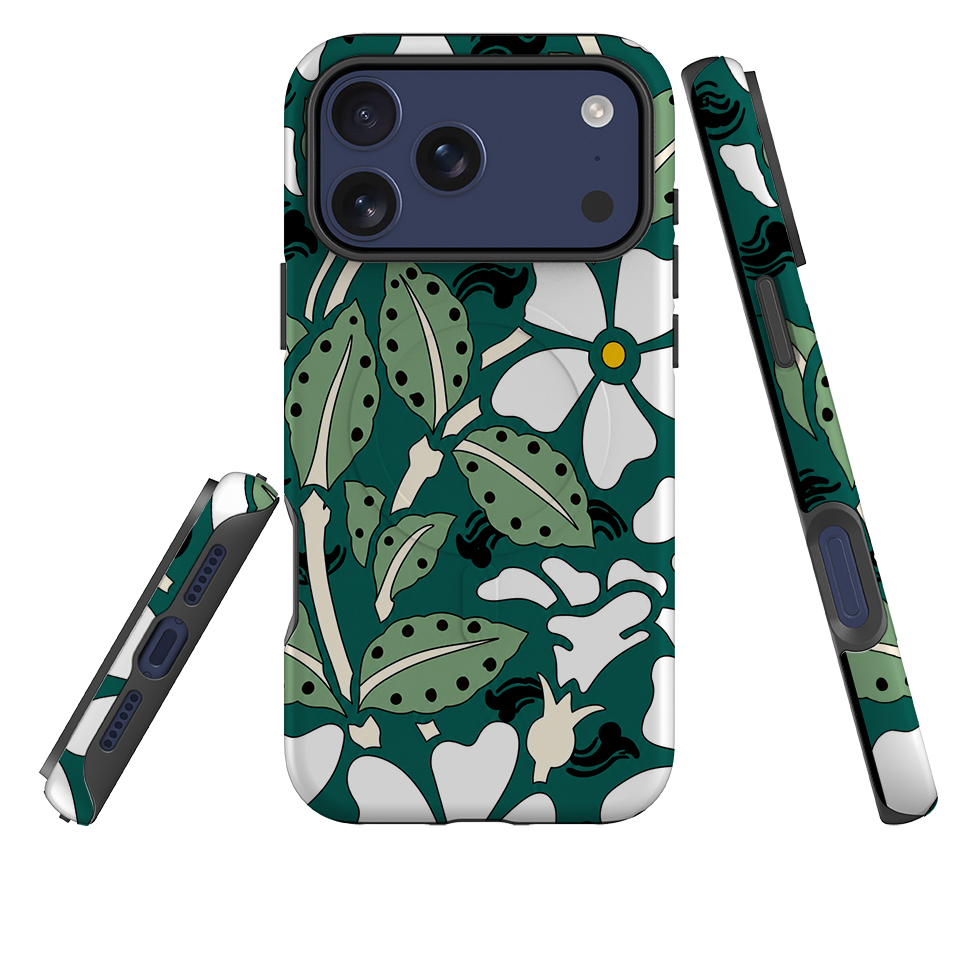 iPhone MagSafe Tough Case - Vintage Woodblock Print