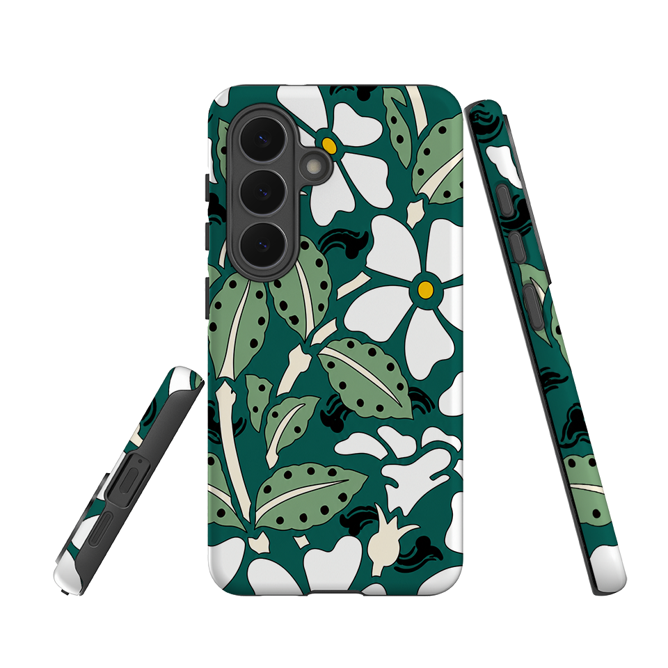 Samsung Tough Case - Vintage Woodblock Print
