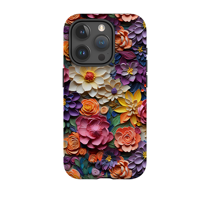 iPhone Tough Case -Violet Floral