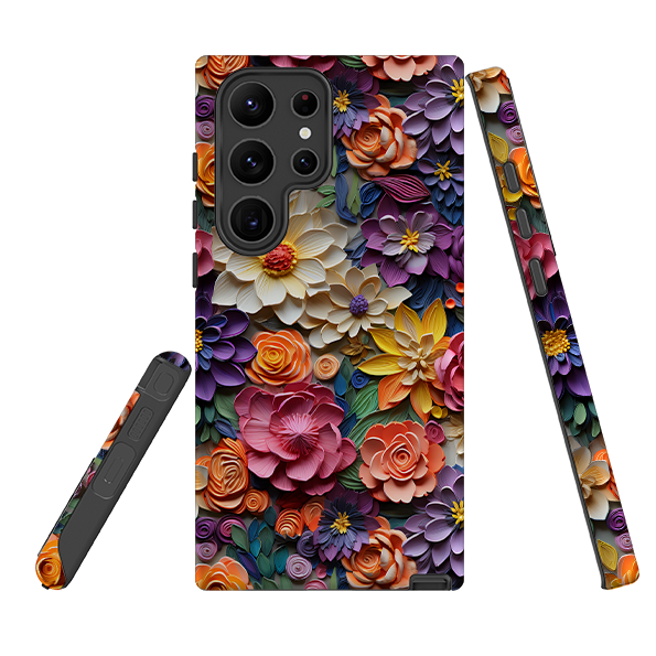 Samsung Tough Case - Violet Floral