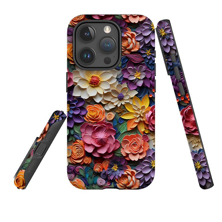 iPhone Tough Case -Violet Floral